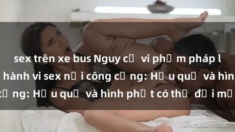 sex trên xe bus Nguy cơ vi phạm pháp luật khi thực hiện hành vi sex nơi công cộng: Hậu quả và hình phạt có thể đối mặt